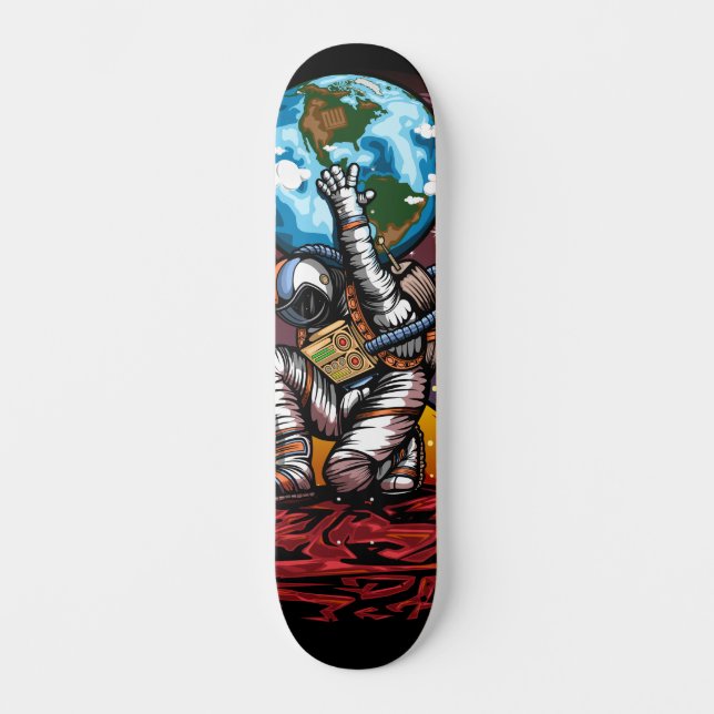 Atlas Space Man Skateboard (Front)