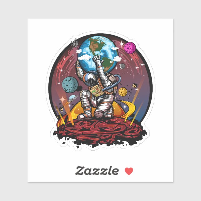 Atlas Space Man Sticker (Sheet)