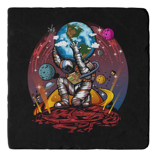 Atlas Space Man Trivet (Front)