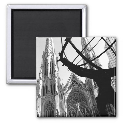 Atlas  St Patricks Cathedral NYC Magnet