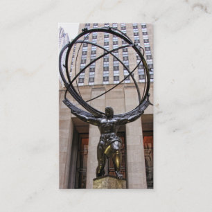 Atlas Statue, Rockefeller Center, NYC Business Card