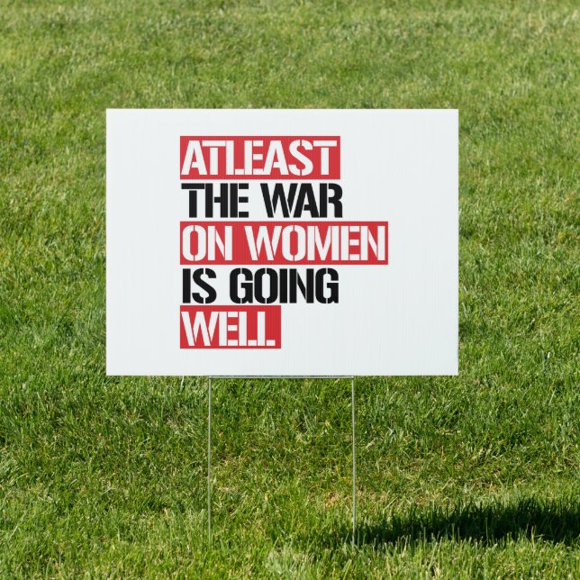 Atleast the War on Women is going well Sign (Insitu)
