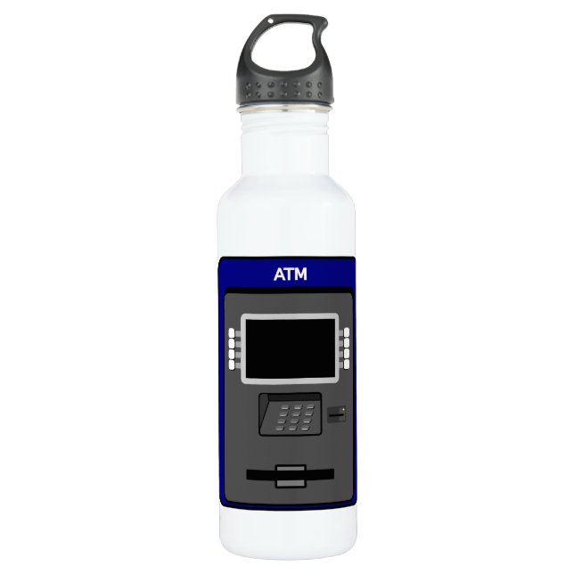 ATM Machine Water Bottle (Front)