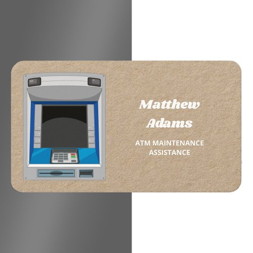 ATM Maintenance Kraft Business Card