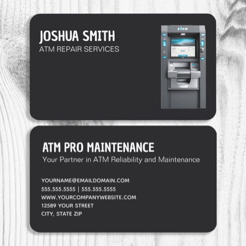 ATM Repair Service Business Card