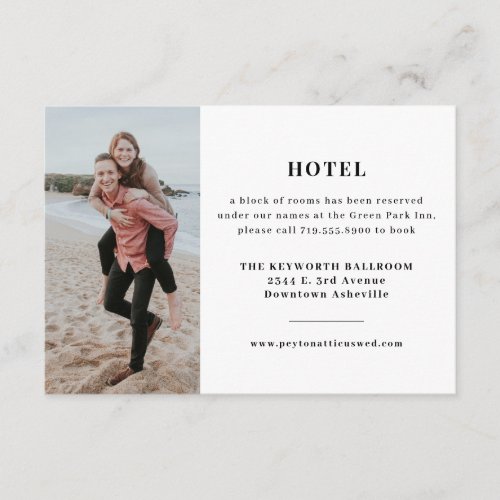 Atmosphere Hotel Accommodations Enclosure Card