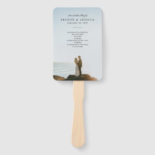 Atmosphere Photograph Wedding Program Hand Fan