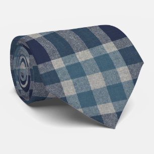 Atmospheric Coastal and Moody Blue Weathered Neck Tie