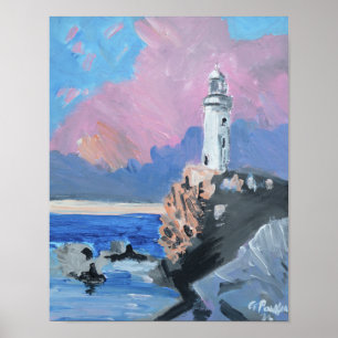 Atmospheric Coastal Lighthouse Poster