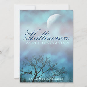 Atmospheric Mood Halloween Party Invitations