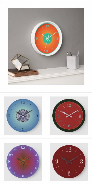 Atmospheric Simplistic Classy Kitchen Clocks 