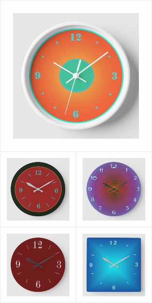 Atmospheric Simplistic Classy Kitchen Clocks 