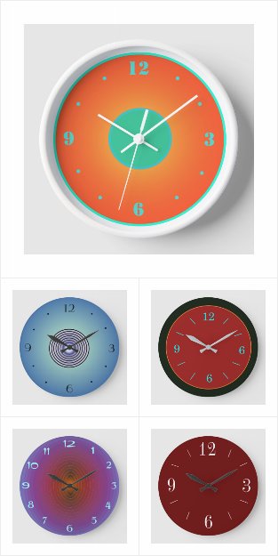 Atmospheric Simplistic Classy Kitchen Clocks 