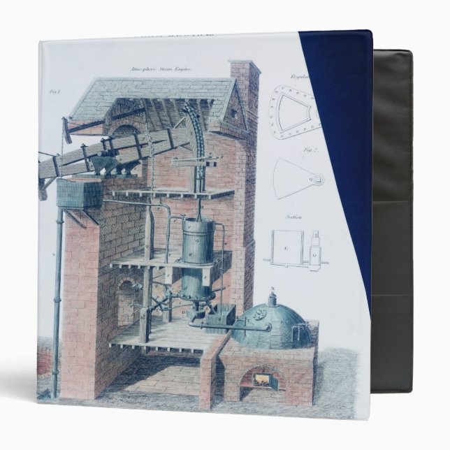 Atmospheric Steam Engine 3 Ring Binder (Front/Inside)