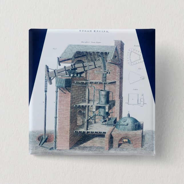 Atmospheric Steam Engine Button (Front)