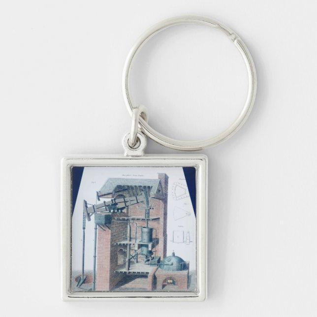 Atmospheric Steam Engine Keychain (Front)