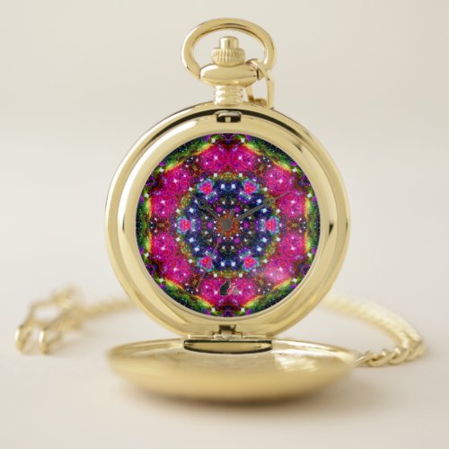 Atmospheric Stellar Kaleid Pocket Watch