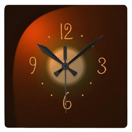 Atmospheric Tan with Gold Numerals> Plain Clocks