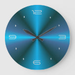 Atmospheric with Blue Glow &gt; Design Wall Clock