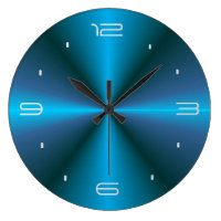 Atmospheric with Blue Glow > Design Wall Clock