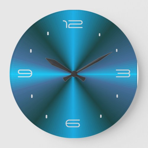 Atmospheric with Blue Glow  Design Wall Clock