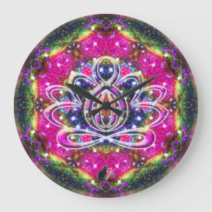 Atmospheric Zen Lotus Clock