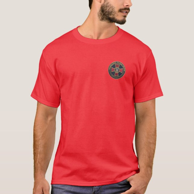 ATO Cross Tryzub Ukraine President Volodymyr Zelen T-Shirt (Front)