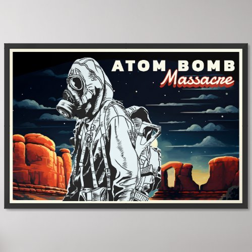 Atom Bomb Massacre Framed Art