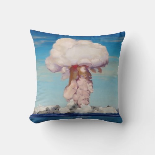Atom Bomb Throw Pillow