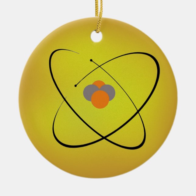 Atom Ceramic Ornament (Front)