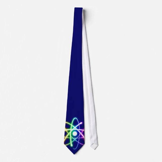 Atom (glow) | Deep Blue Neck Tie (Front)