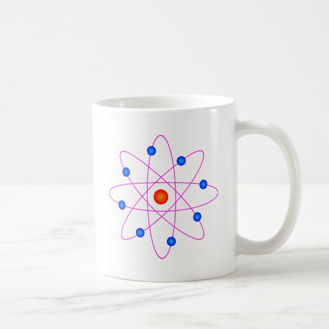 atom model vector clipart coffee mug (Right)