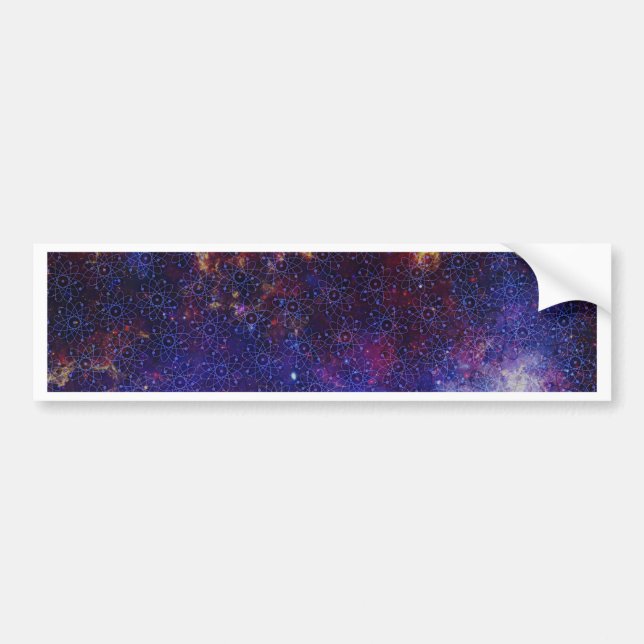 Atom Pattern Bumper Sticker (Front)