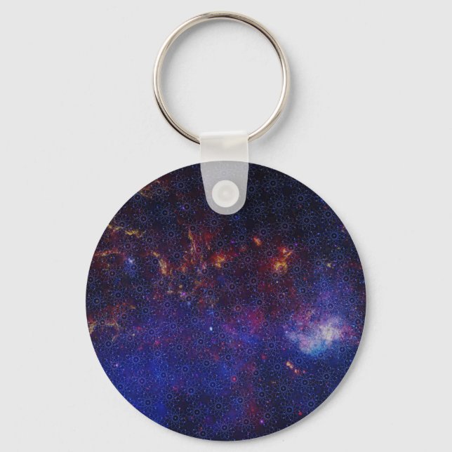 Atom Pattern Keychain (Front)
