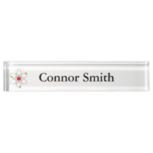 "Atom" Personalized Nameplate