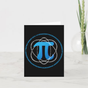 Atom Pi Day Math Science Lover Gift  Card