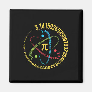 Atom Pi Math Science Stem Gifts 3.14 Pi Day Magnet