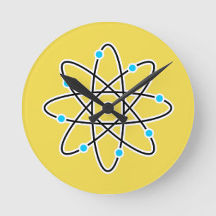 Atom Round Clock