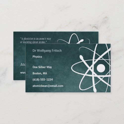 Atom  Scientist Business Card