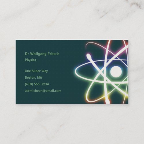 Atom - Scientist Business Card