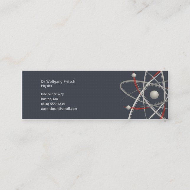 Atom - Scientist Business Card (Front)