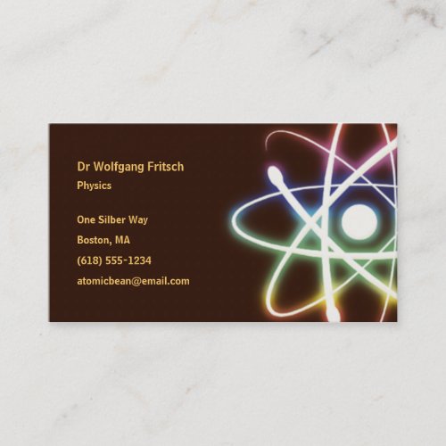 Atom _ Scientist Business Card