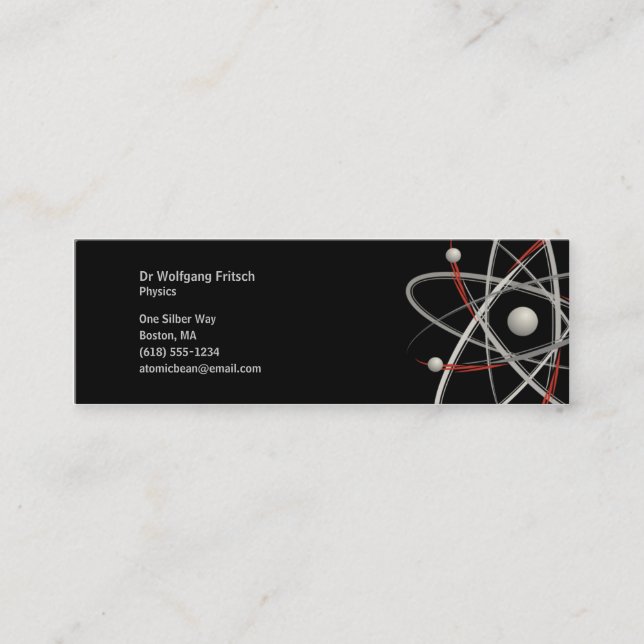 Atom - Scientist Business Card (Front)