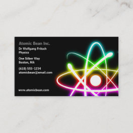 Atom Scientist Business Card