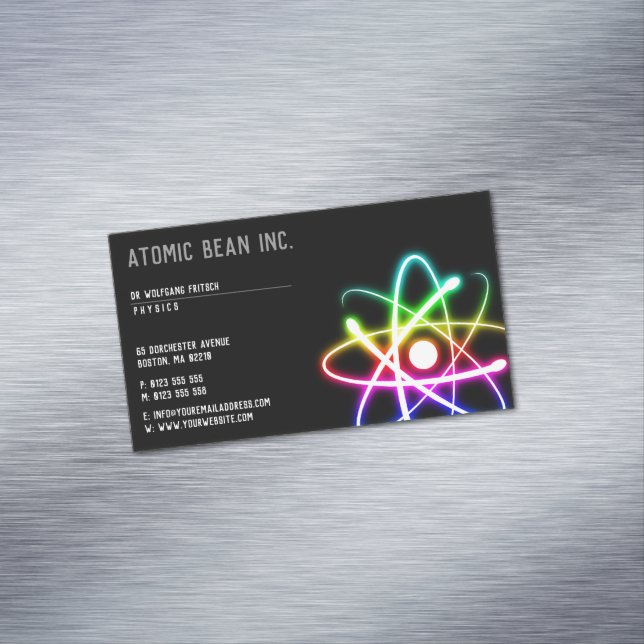 Atom | Scientist Business Card Magnet (In Situ)