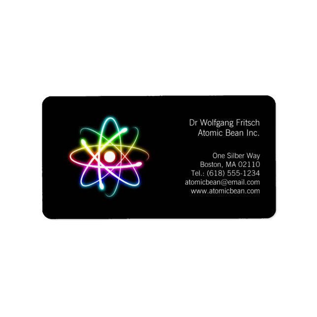 Atom | Scientist Label (Front)