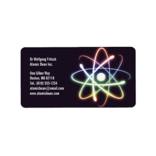Atom - Scientist Label