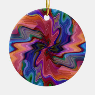 Atom Smashing Ceramic Ornament