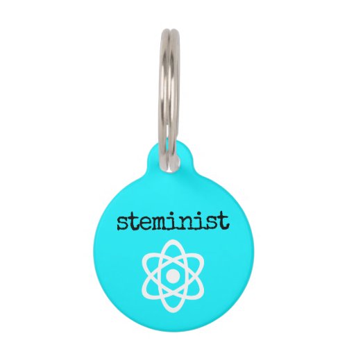 Atom Steminist Pet ID Tag