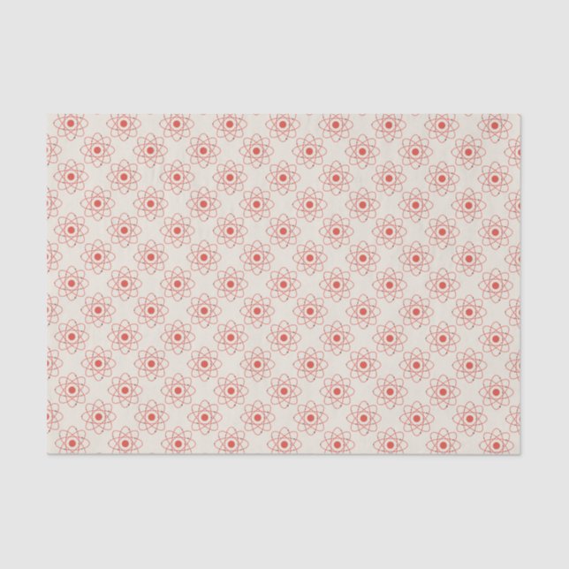 Atom Structure Science Pattern Tissue Paper (Front)